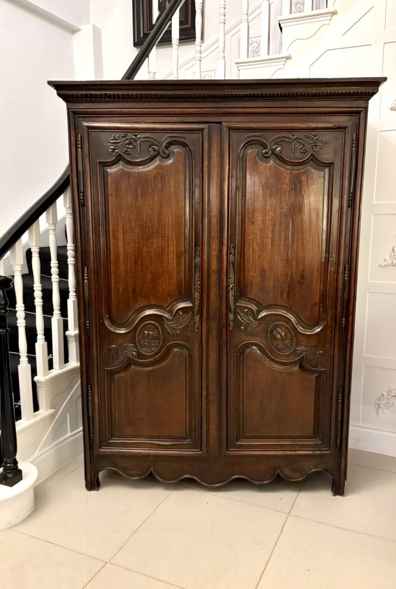Magnificent Quality Late 17th Century Antique French Provincial Oak Armoire